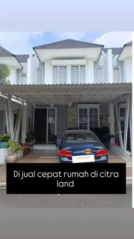Dijual cepat rumah dalam cluster kekinian citra gran