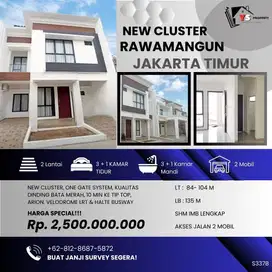 RAWAMANGUN JAKTIM CLUSTER MEWAH DEKAT ARION TIP TOP & VELODROME S337B