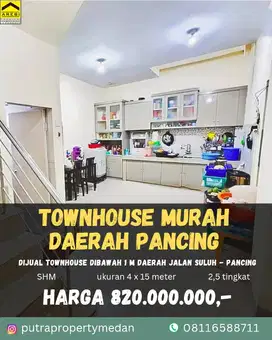 RUMAH TOWNHOUSE 800 JUTAAN DAERAH PANCING