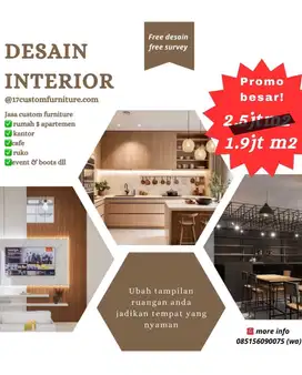 Custom furniture interior harga terbaik