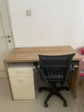 DIJUAL MEJA BELAJAR INFORMA + KURSI BELAJAR