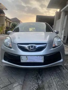 Honda Brio Satya low km49.000. silver 2015 tgn 1 dari baru