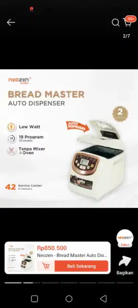 D jual cepat bread master/untuk bikin roti