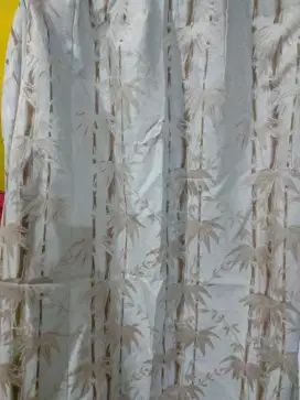 Gorden woven coklat motif pohon bambu
