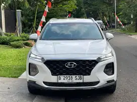 HYUNDAI SANTA FE GLS 2.4 AT 2018 PUTIH FULLSET LOW KM