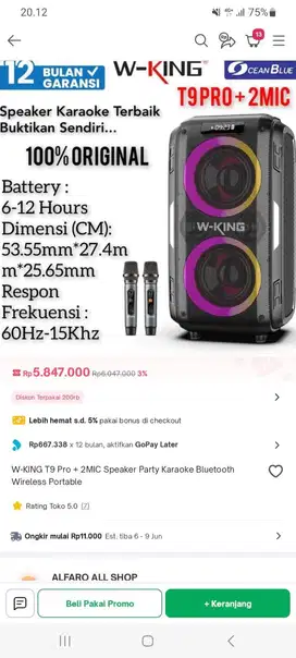Speaker W King T9 PRO