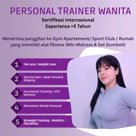 PERSONAL TRAINER WANITA / FEMALE COACH JAKARTA SELATAN