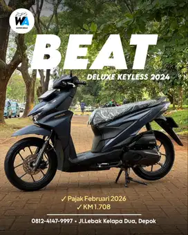 Cash/Kredit Honda Beat Cbs Iss Deluxe Keyless Tahun 2024
