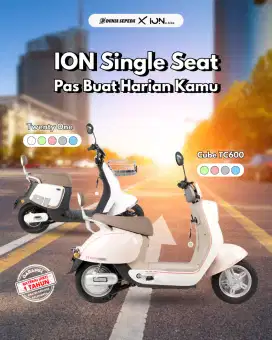 Promo Sepeda Listrik Ion Model Terbaru Satu Jok Free Helm