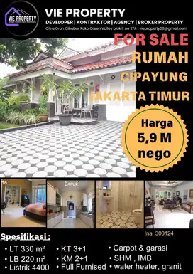 Rumah bagus siap huni di Cipayung Jakarta Timur