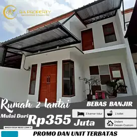 Rumah 2 lantai akses strategis dekat jalan utama mulai 350 jutaan