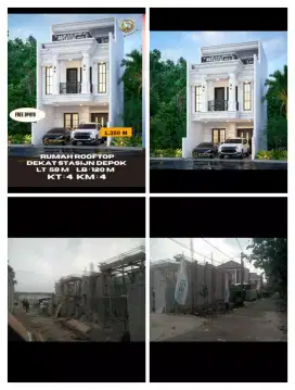 Rumah Mewah 2,5 Lantai di Tanah Baru,Beji-Depok