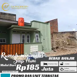 Rumah murah 2 kamar akses strategis dekat jalan utama 185 jutaan