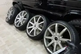 Velg HSR r22 double pcd 5x114.3 & 5x120 ex harrier,velg racing 22 inch
