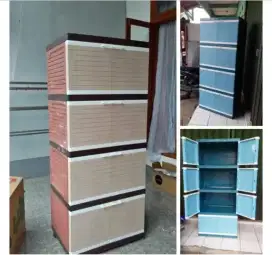 Lemari plastik club jumbo 4 susun