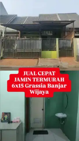 SUMPAH! TERMURAH 6x15 SIAPA CEPAT! Banjar Wijaya Cluster Grassia