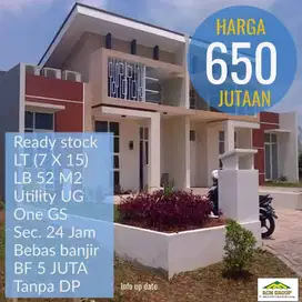 unit rumah ukuran luas siap huni tanpa dp 5 juta langsung proses akad