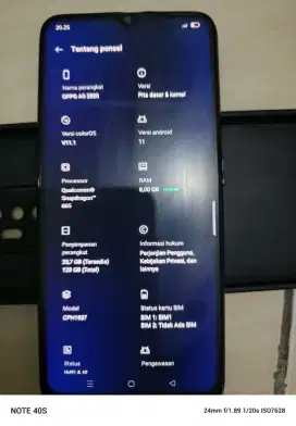 Oppo a9 2020 ram 8+5/128
