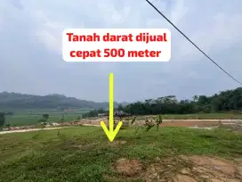 Tanah darat buat villa dijual cepat 500 meter masuk mobil bogor timur