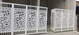 Pintu pagar plat cutting custom