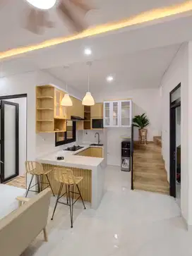 Rumah mewah skandi samping masjid kubah emas meruyung limo depok