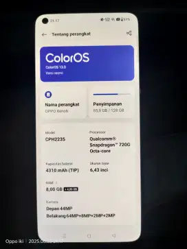 Oppo reno 6 4g 8/128