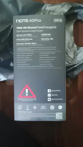 Handphone Infinix note 40 pro 8/256 GB