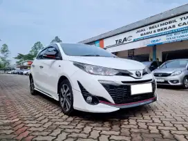 LOW KM!! TOYOTA NEW YARIS 1.5 S TRD SPORTIVO MATIC 2018 PUTIH KM 55RB