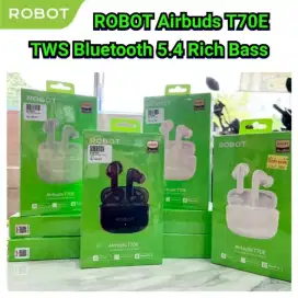 ROBOT Airbuds T70E TWS Earphone Bluetooth 5.4 Powerful Super Bass