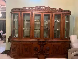 JUAL LEMARI JATI BEKAS