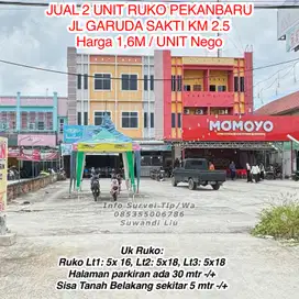 RUKO 2 UNIT JUAL GARUDA SAKTI, KONDISI DISEWAKAN