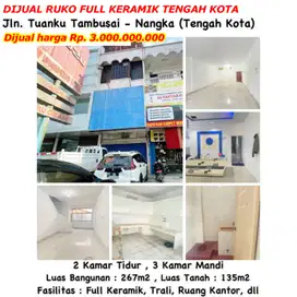 JUAL RUKO JL NANGKA TAMBUSAI FULL KERAMIK