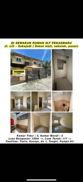 DISEWAKAN RUMAH AREA JLN LILI DEKAT MALL CIPUTRA DAN SEKOLAH atau PSAR