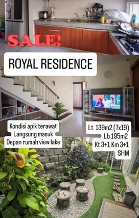 Dijual Rumah Royal Residence Dekat Unesa Pakuwon Surabaya Barat