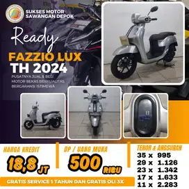 PROMO YAMAHA FAZZIO LUX TAHUN 2024 CASH KREDIT UNIT MULUS BERGARANSI