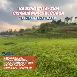 DIJUAL KAVLING VILLA SHM PUNCAK BOGOR