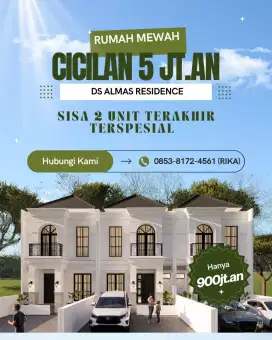 DS ALMAS RESIDENCE, 2 LANTAI, BUKIT KECIL, 2 UNIT TERAKHIR