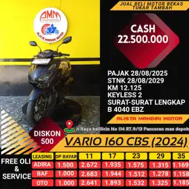 Vario 160 cbs th 2024 cash&kredit on pajak bisa pakai CC atau kredivo