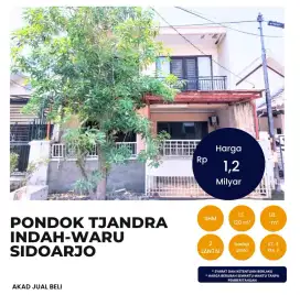 RUMAH MEWAH HARGA RAMAH PONDOK TJANDRA INDAH WARU SIDOARJO