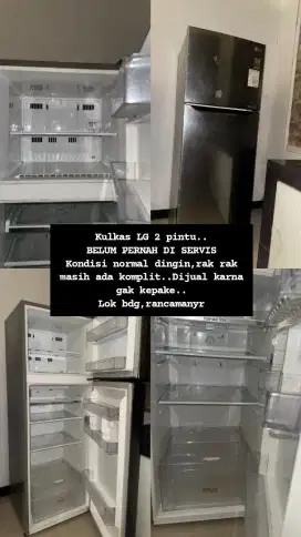 DIJUAL KULKAS 2PINTU MERK LG NOMINUS