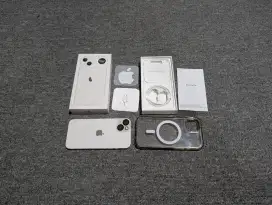 iPhone 13 128GB Starlight Putih | Mulus 100% BH | Garansi iBox Panjang