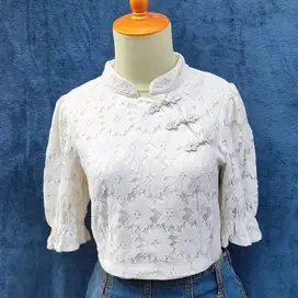 beige vintage top