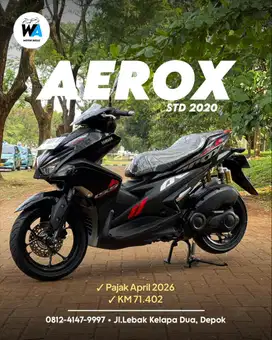 Cash/Kredit Yamaha Aerox Std Tahun 2020 DP 500 RIBU