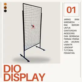 RAK AKSESORIS MODEL RAM/WIREMESH BERDIRI KOKOH MUAT BANYAK