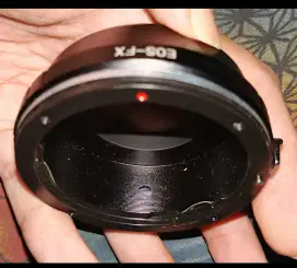 Adapter lensa manual bokeh canon ke body mirorless fuji