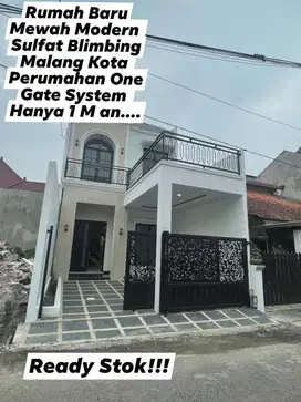Rumah Mewah Baru Ready Stok Dua Lantai Sulfat Blimbing Malang Kota