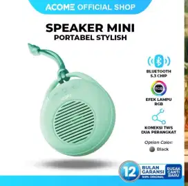 ACOME A15 SPEAKER MINI TWS BLUETOOTH 5.3 ULTRA BASS WITH RGB PORTABLE