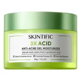 SKINTIFIC 3X Acid Anti-Acne Gel Moisturizer 30g