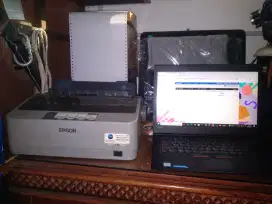 Laptop lenovo core i7 dan printer Epson LX 310