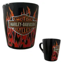 Gelas harley davidson lidah api dan skull